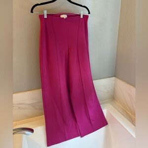 Ripley Rader Fuchsia Wide-Leg Crop Pants